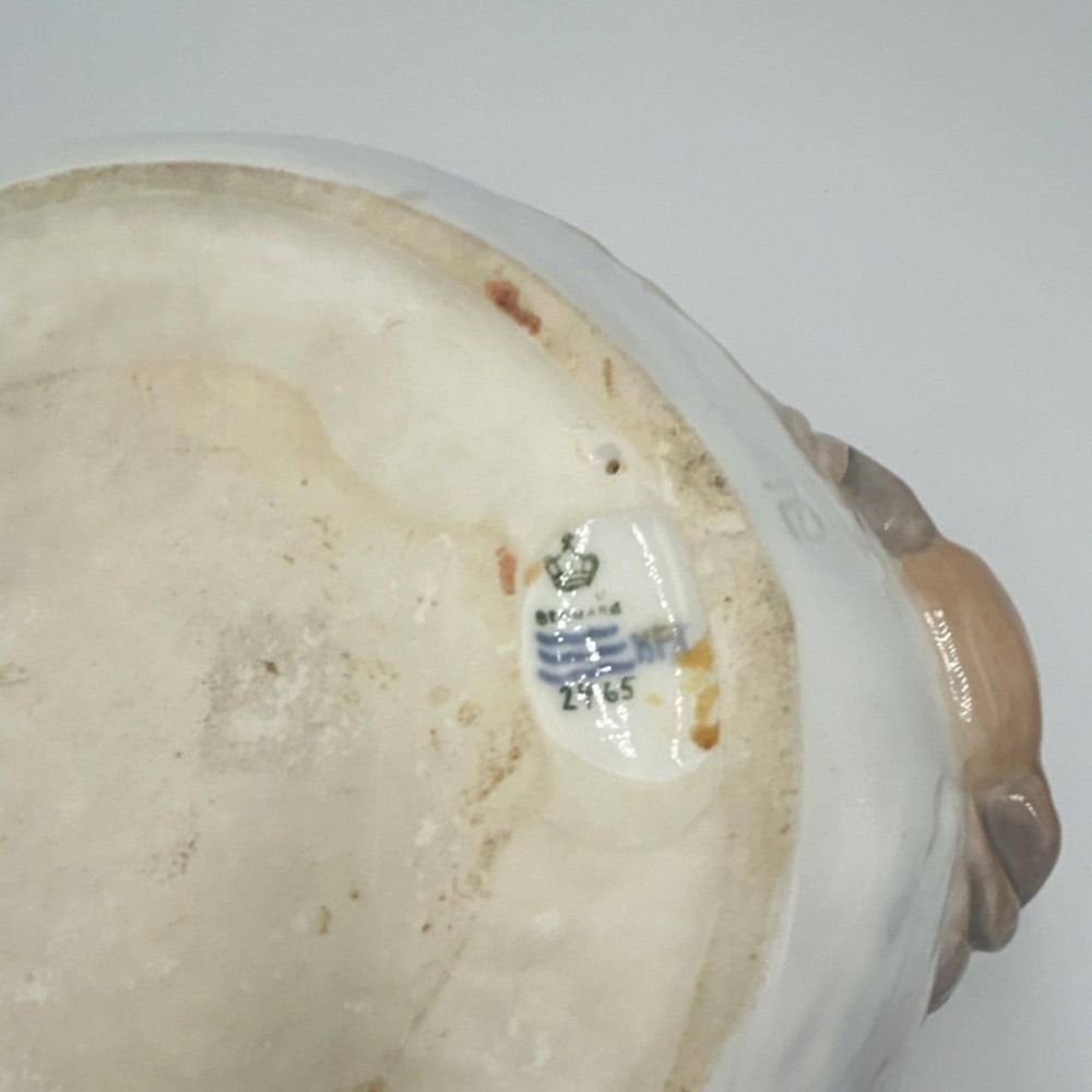 Royal Copenhagen Art Nouveau bowl Porcelain Crab Fish Pattern, Denmark, Blue - Picture 8 of 8